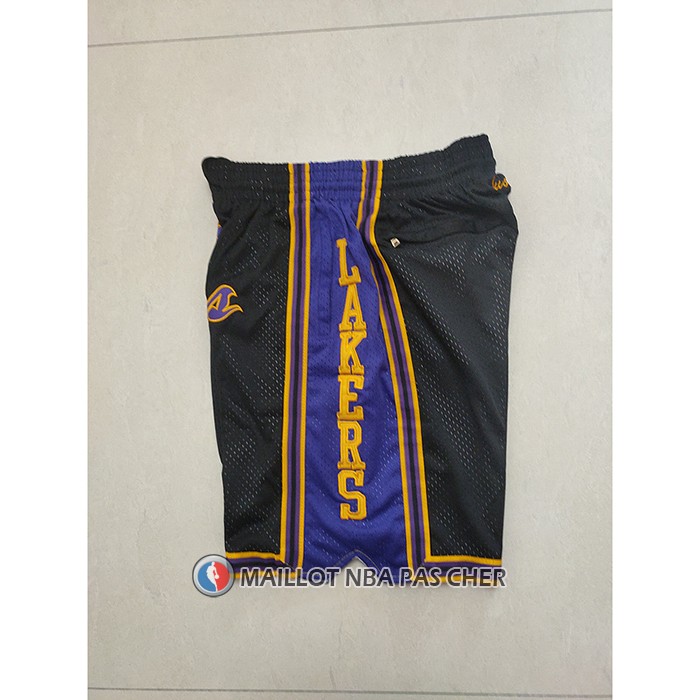 Short Los Angeles Lakers Mitchell & Ness Just Don Noir